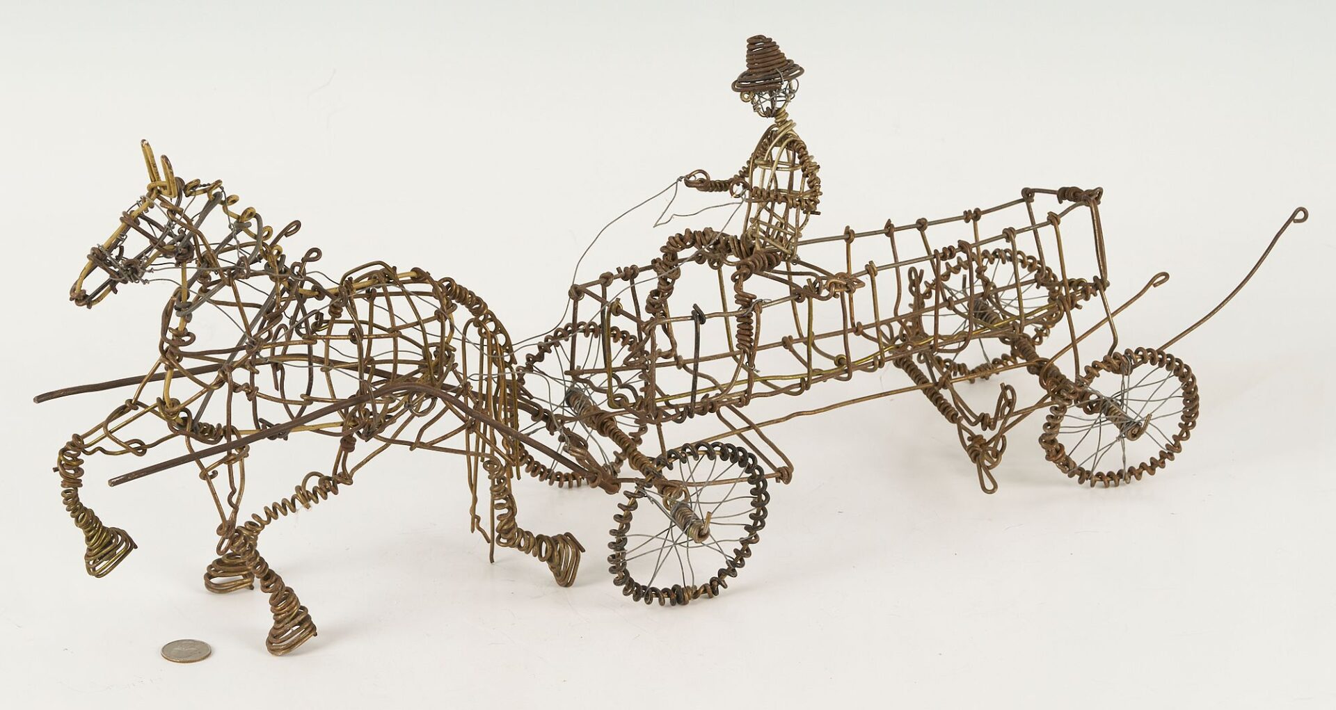Lot 141: 2 Vannoy Streeter Wire Horse Sculptures