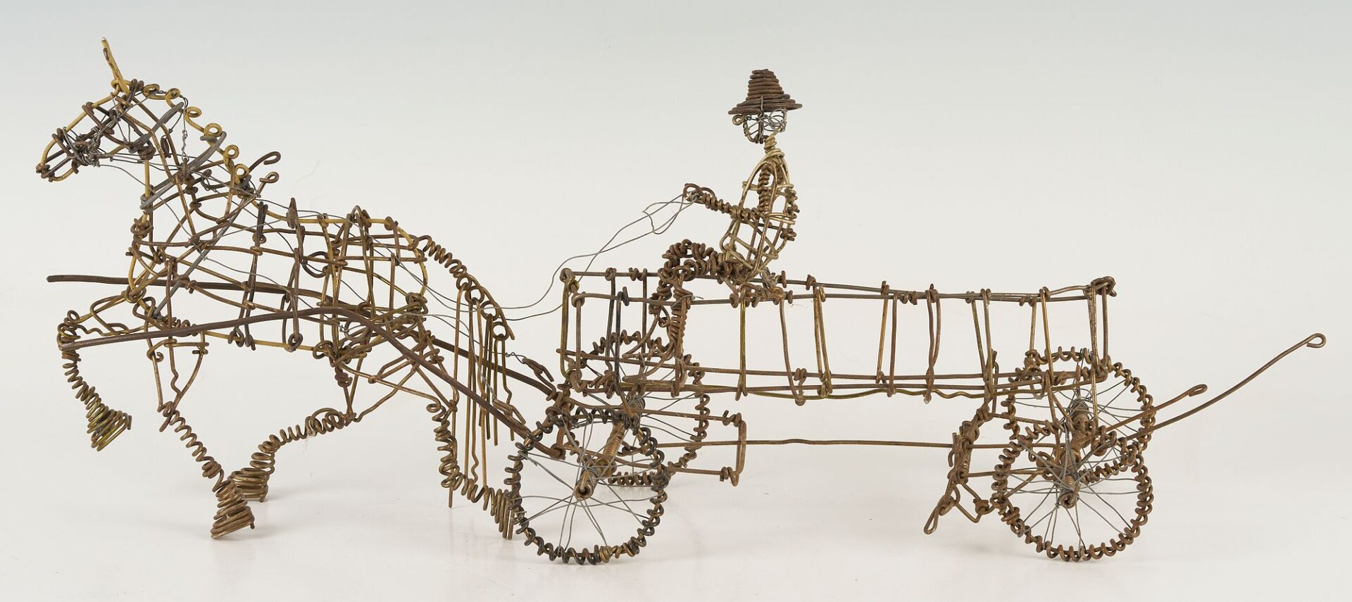 Lot 141: 2 Vannoy Streeter Wire Horse Sculptures