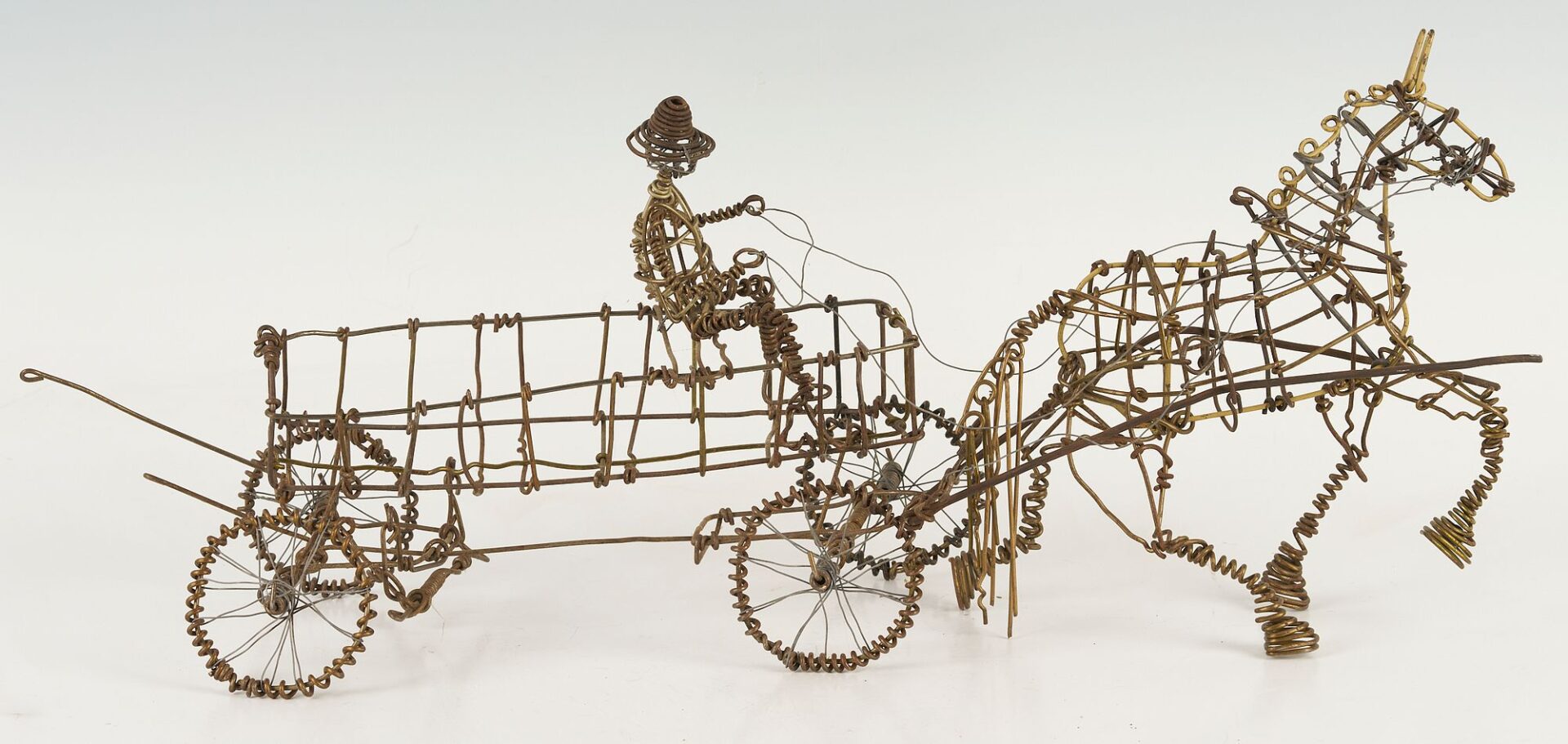 Lot 141: 2 Vannoy Streeter Wire Horse Sculptures