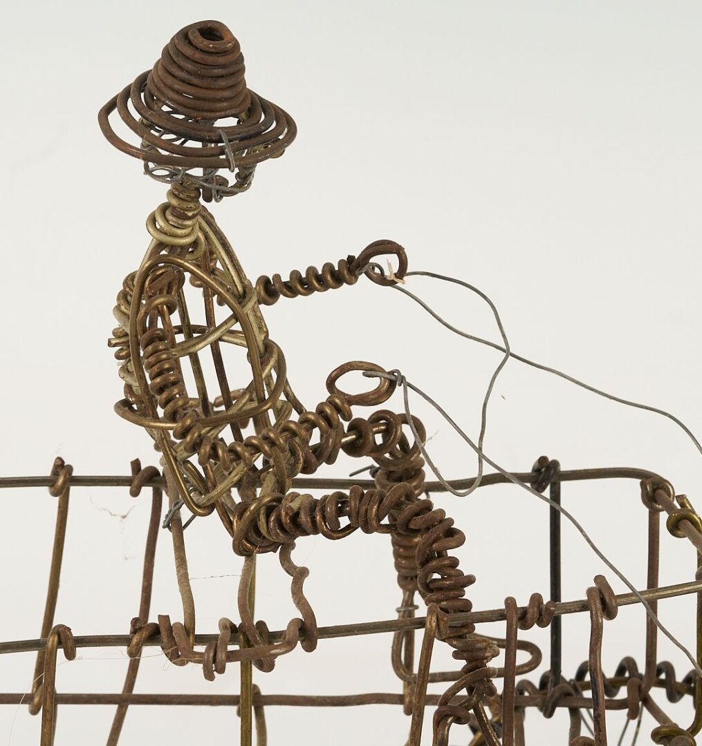 Lot 141: 2 Vannoy Streeter Wire Horse Sculptures