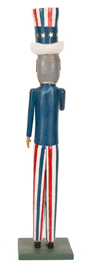 Lot 142: Edgar Tolson Uncle Sam Painted Sculpture