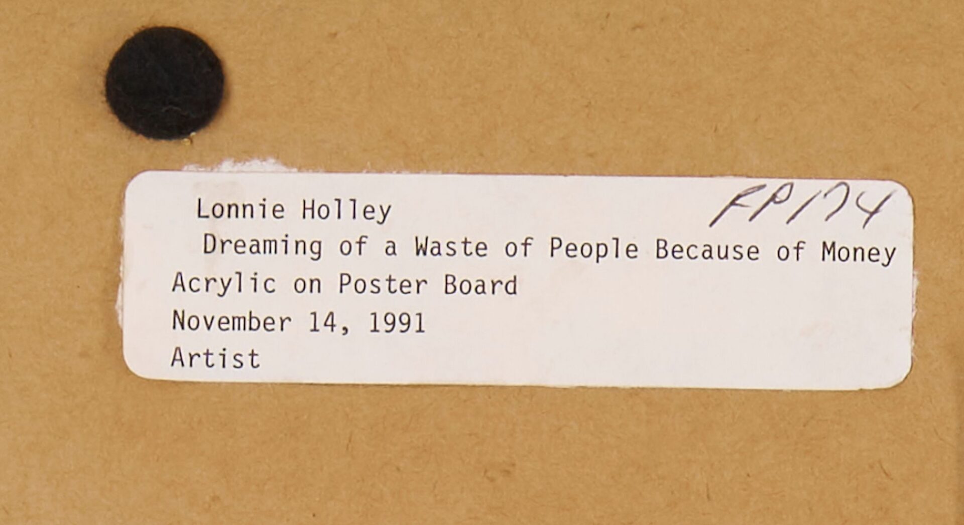 Lot 143: Lonnie Holley Acrylic Outsider Art Painting