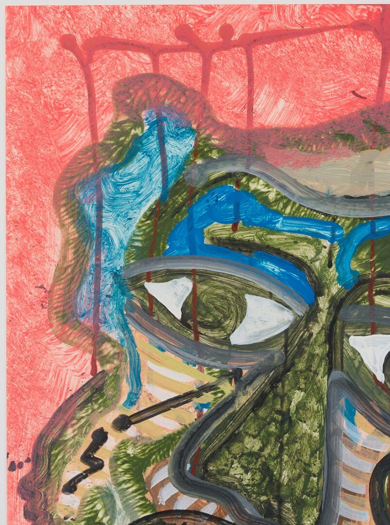 Lot 143: Lonnie Holley Acrylic Outsider Art Painting