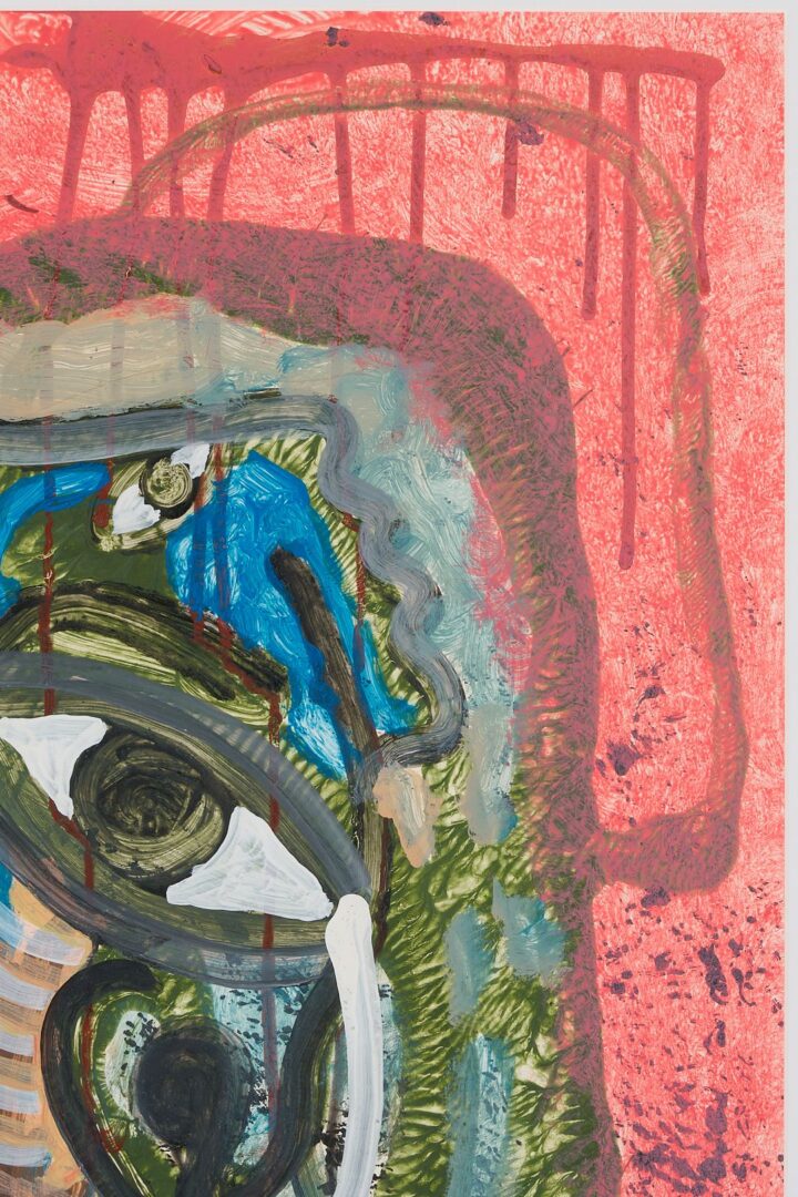 Lot 143: Lonnie Holley Acrylic Outsider Art Painting