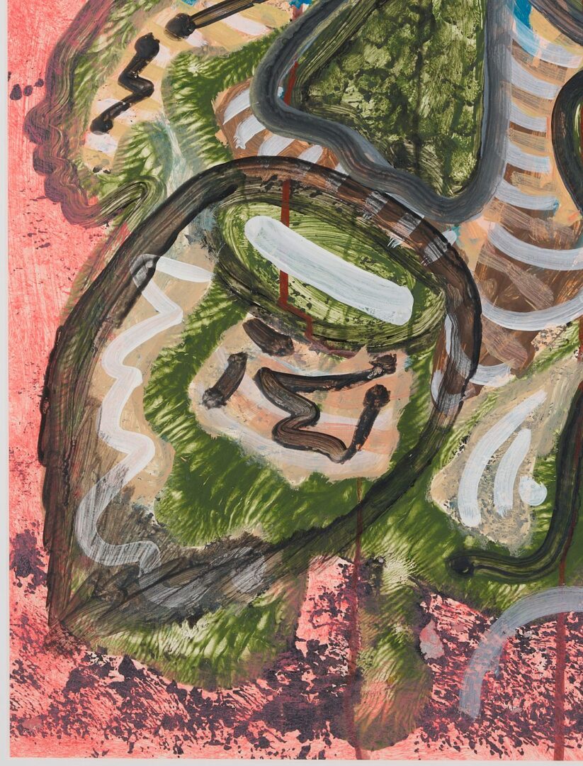 Lot 143: Lonnie Holley Acrylic Outsider Art Painting