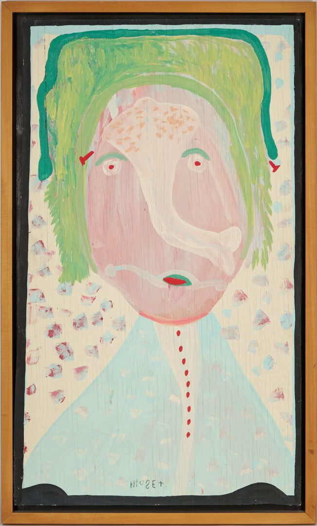 Lot 145: Large Mose Tolliver Outsider Art Painting