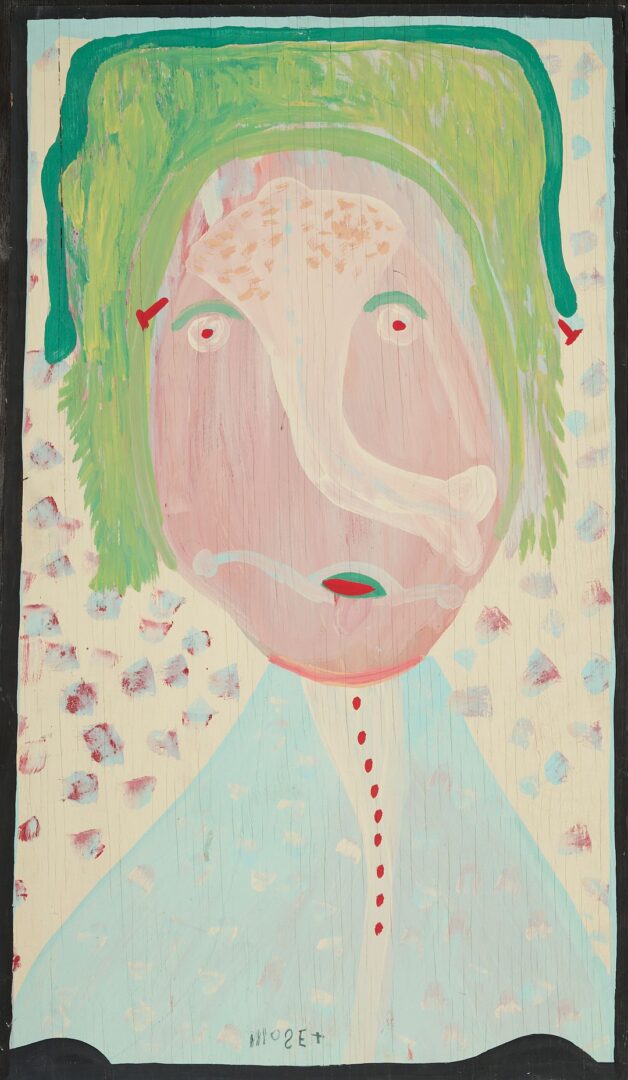 Lot 145: Large Mose Tolliver Outsider Art Painting
