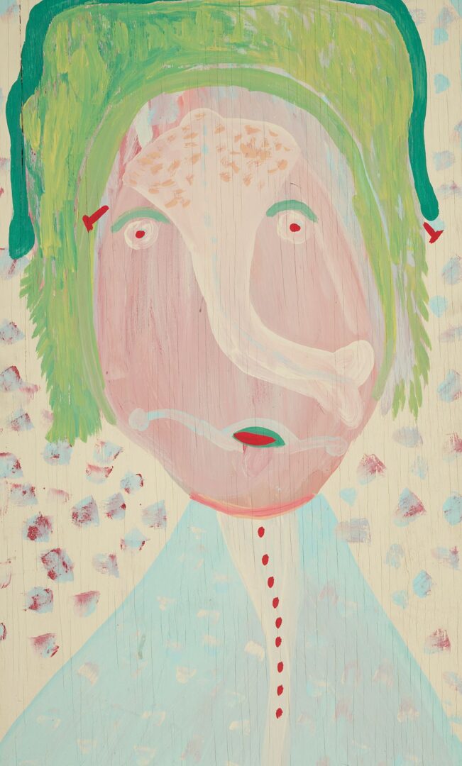 Lot 145: Large Mose Tolliver Outsider Art Painting