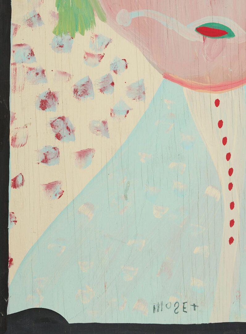 Lot 145: Large Mose Tolliver Outsider Art Painting