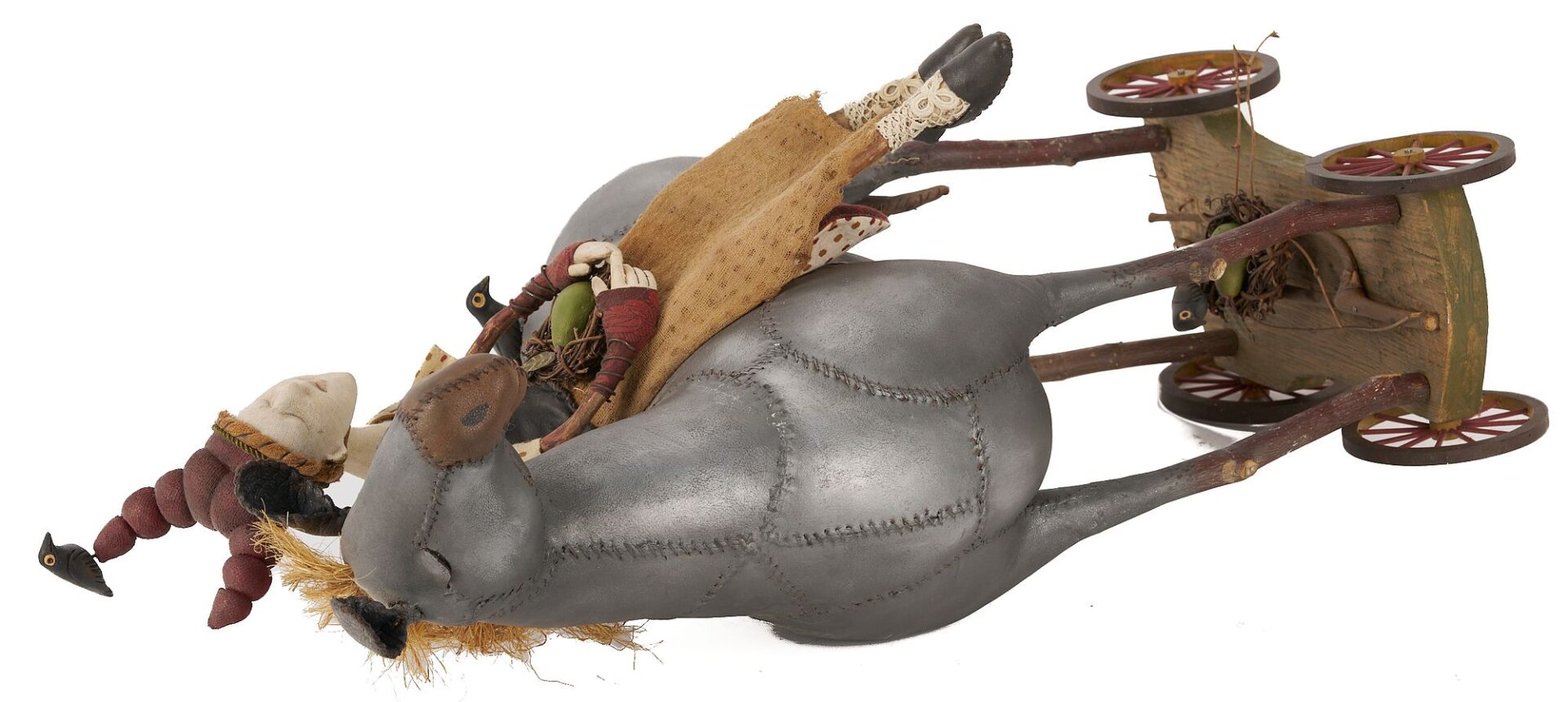 Lot 152: Akira Blount Outsider Art Sculptural Doll, Joy Ride