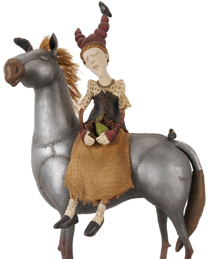 Lot 152: Akira Blount Outsider Art Sculptural Doll, Joy Ride