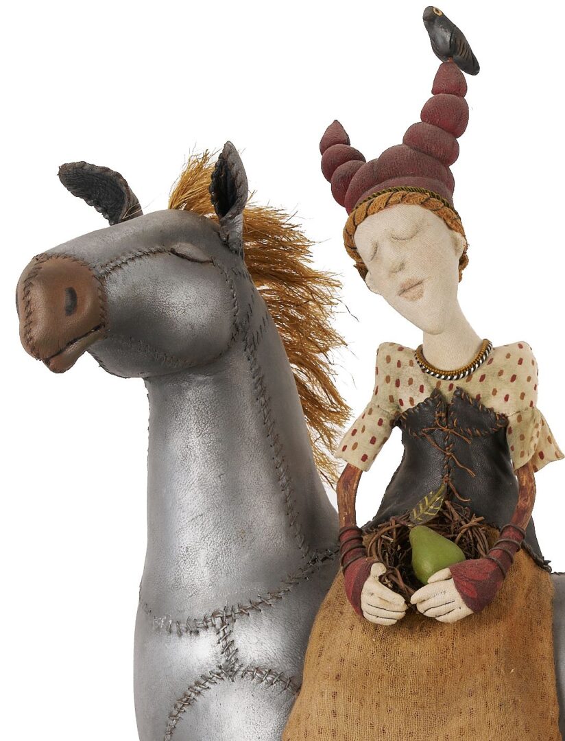 Lot 152: Akira Blount Outsider Art Sculptural Doll, Joy Ride