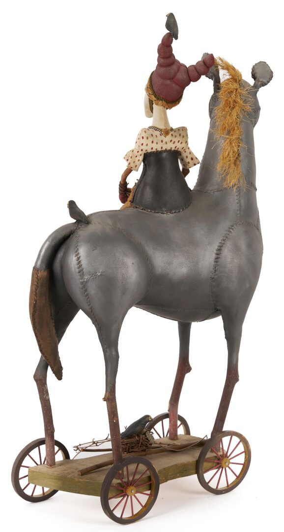 Lot 152: Akira Blount Outsider Art Sculptural Doll, Joy Ride