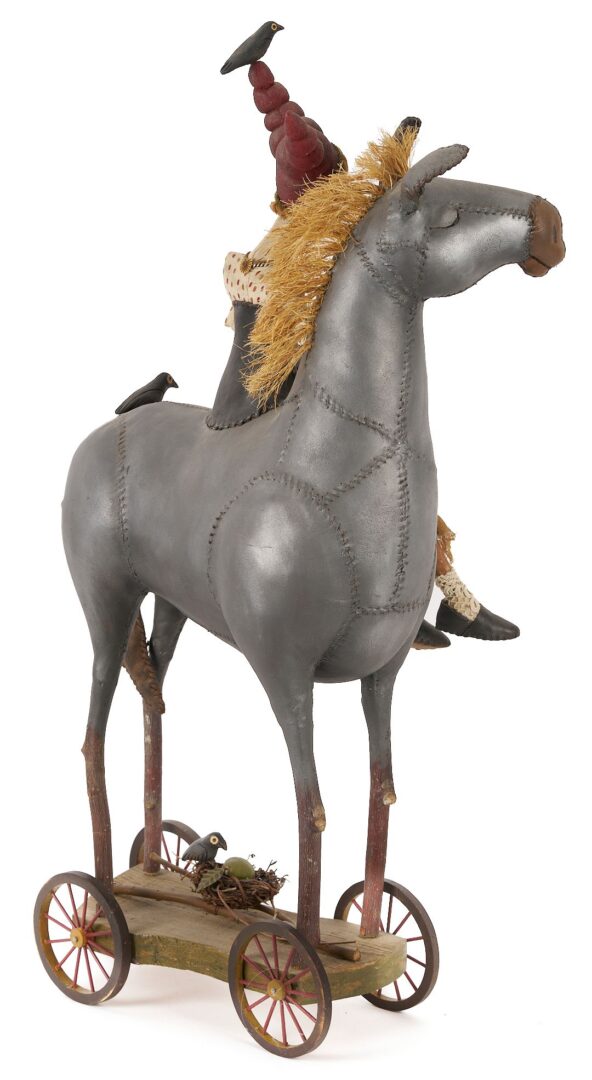 Lot 152: Akira Blount Outsider Art Sculptural Doll, Joy Ride