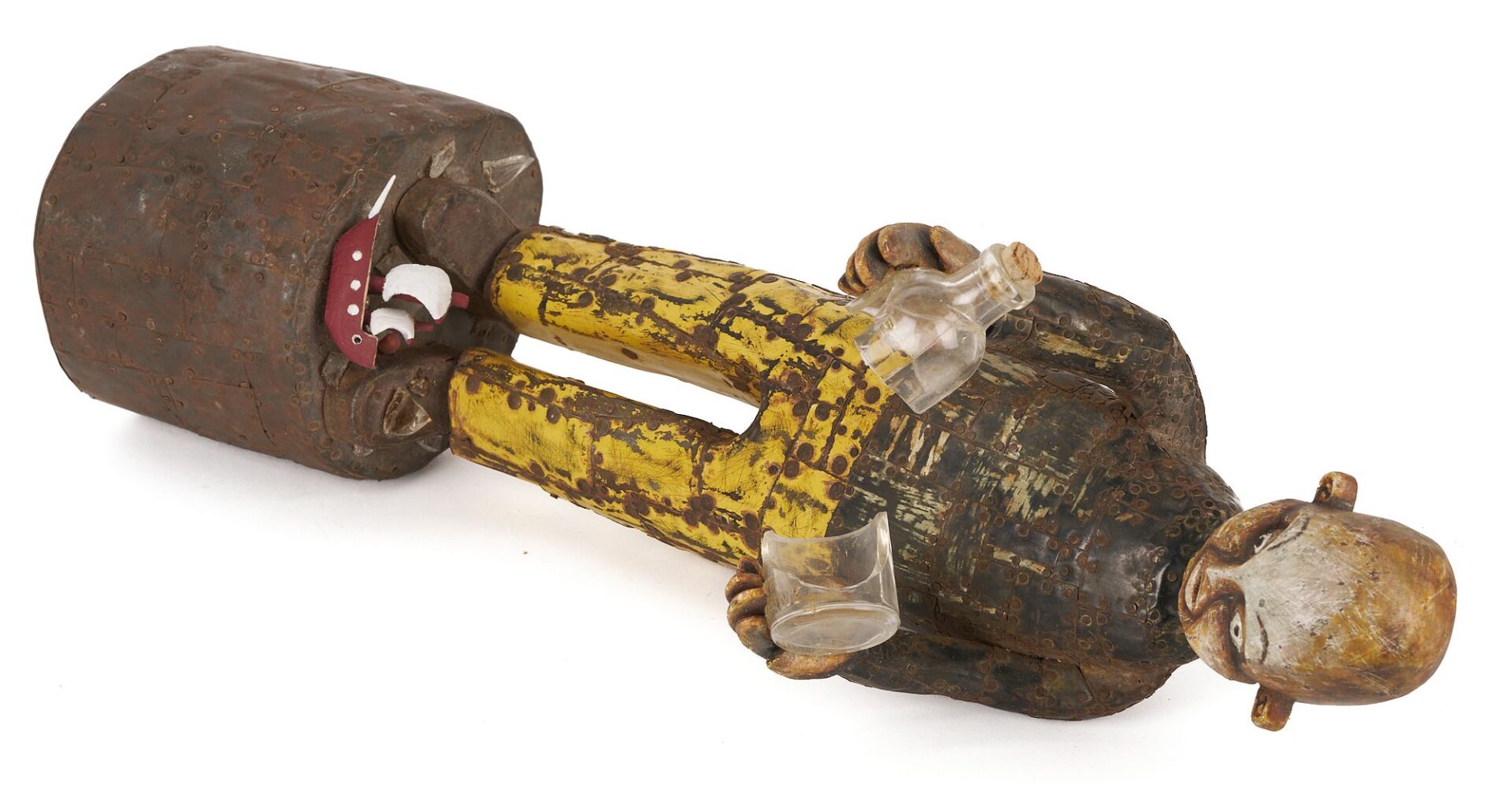 Lot 153: 3 Kevin Titzer Contemporary Folk Art Sculptures
