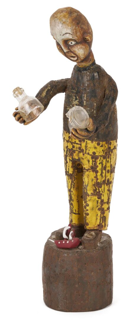 Lot 153: 3 Kevin Titzer Contemporary Folk Art Sculptures