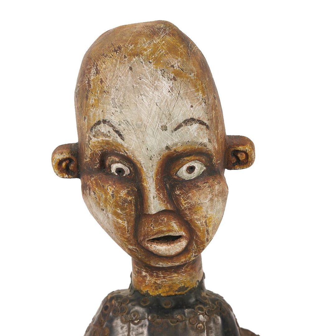 Lot 153: 3 Kevin Titzer Contemporary Folk Art Sculptures
