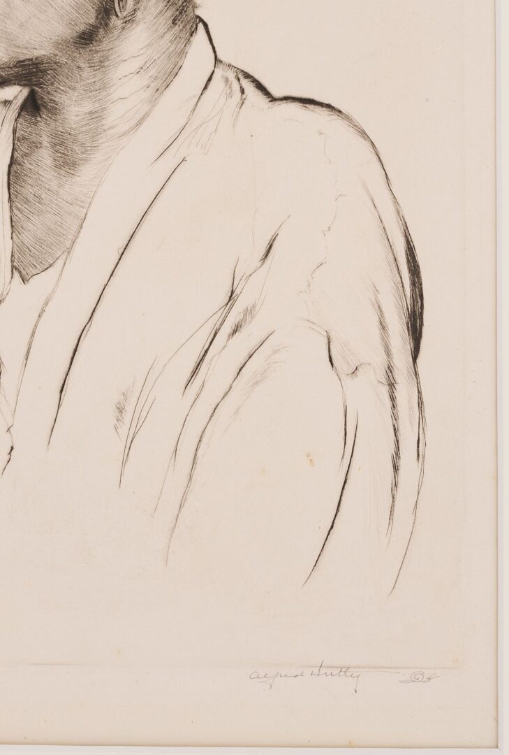 Lot 158: Rare Alfred Hutty Drypoint Etching, A Gullah