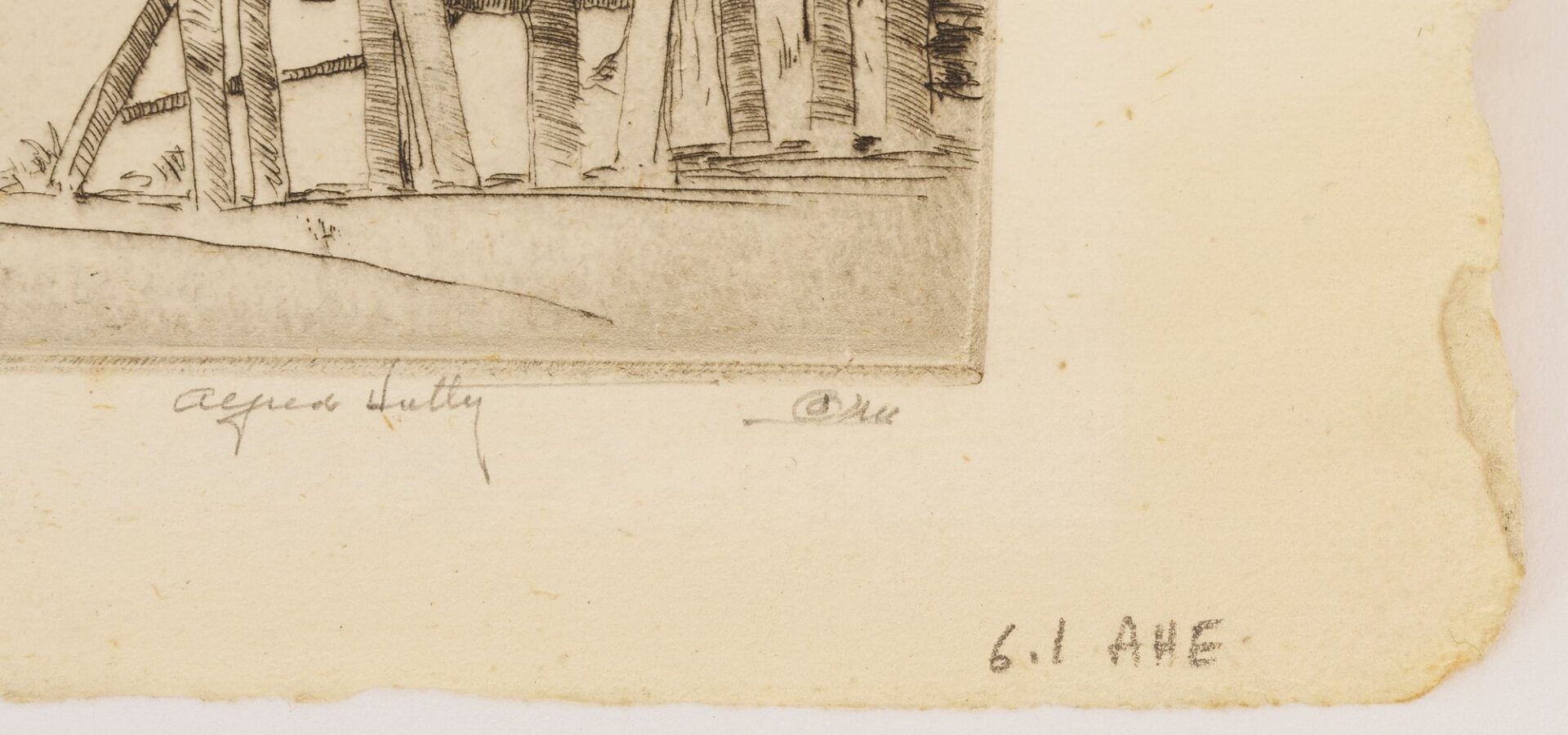 Lot 159: Alfred Hutty Etching, In A Southern City