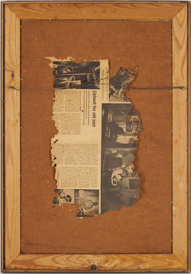 Lot 161: Noel Rockmore O/C, Andrew Anderson from Preservation Hall Series