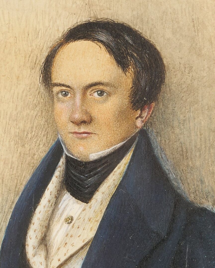 Lot 164: Portrait Miniature Attrib. Isaac B. Alexander of South Carolina