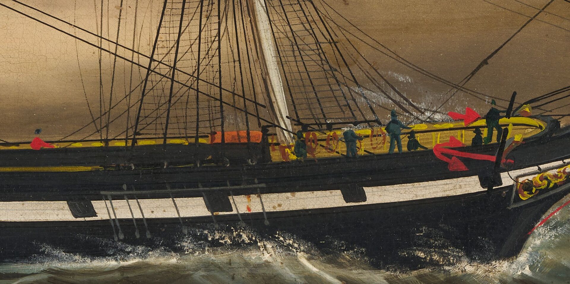 Lot 165: James Guy Evans American Marine Painting, Cape Henry