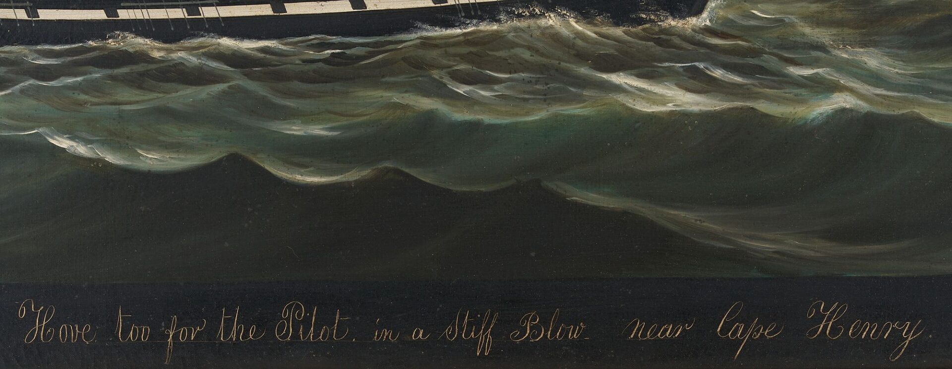 Lot 165: James Guy Evans American Marine Painting, Cape Henry