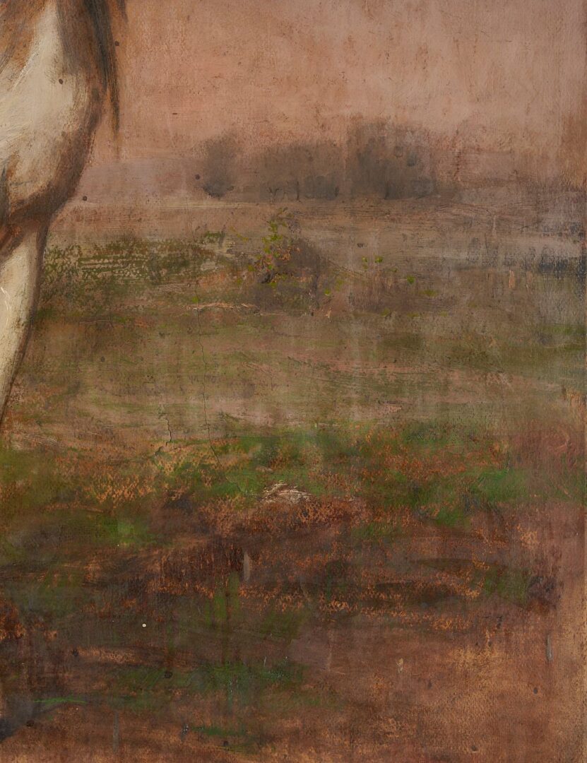 Lot 166: Large Lloyd Branson Painting, Andrew Jackson Astride Sam Patch, After Ralph Earl