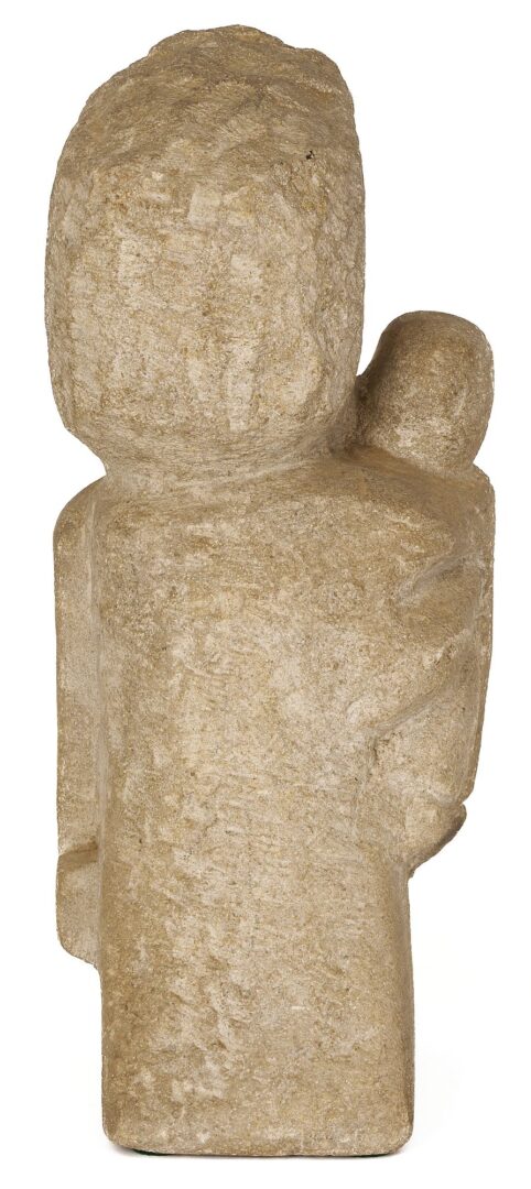 Lot 173: William Edmondson Sculpture, Mother and Child
