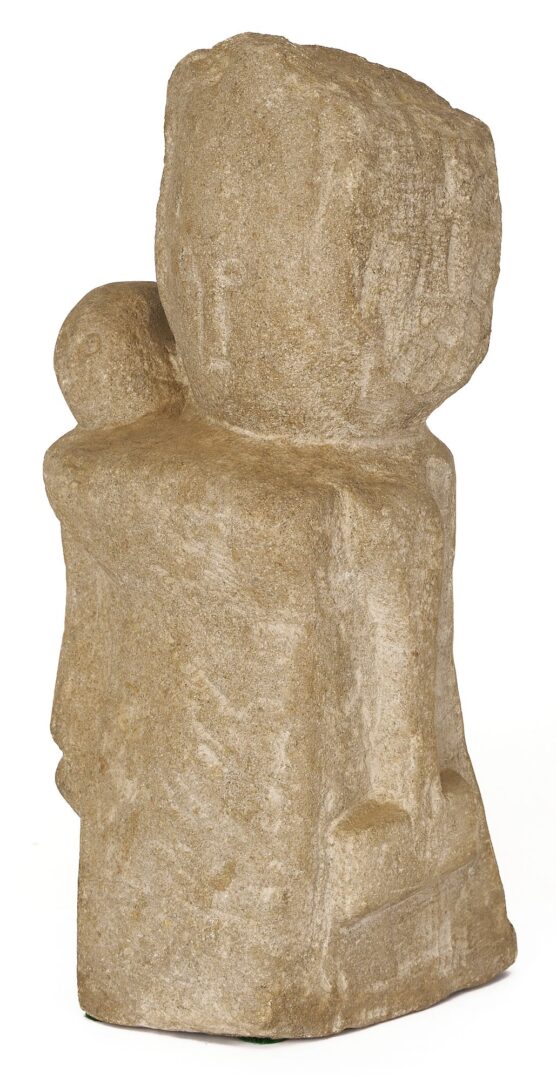 Lot 173: William Edmondson Sculpture, Mother and Child