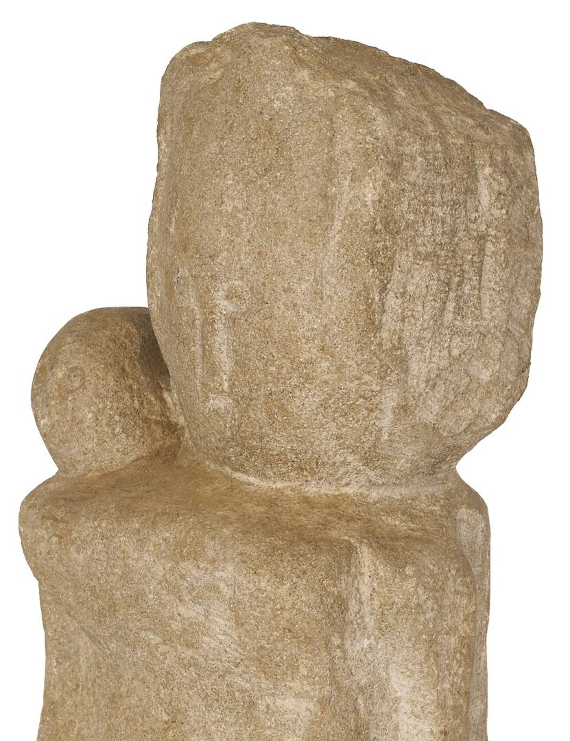 Lot 173: William Edmondson Sculpture, Mother and Child