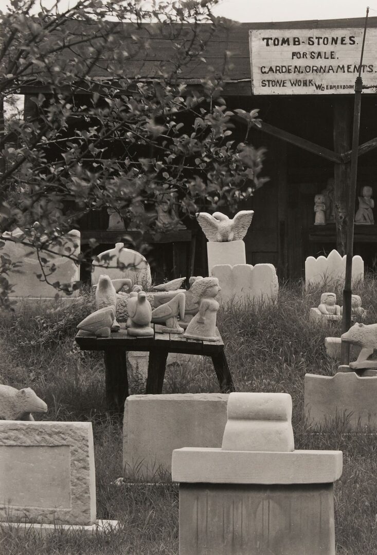 Lot 175: Edward Weston Photograph, William Edmondson’s Sculpture, Nashville, TN