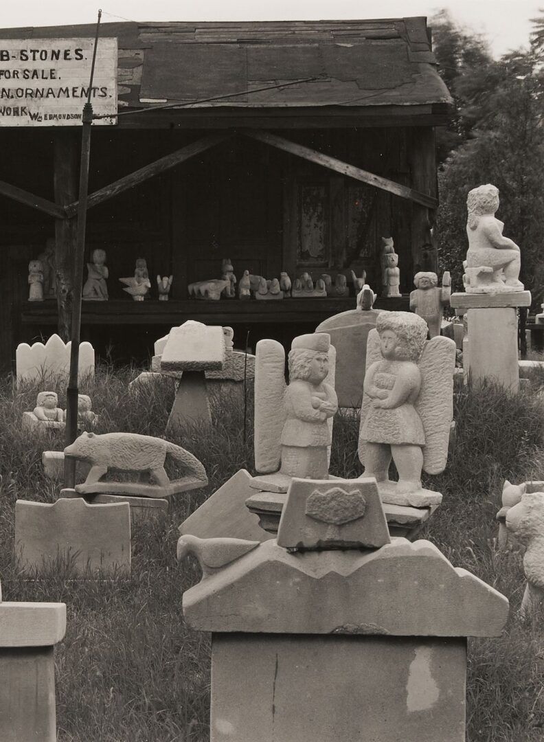 Lot 175: Edward Weston Photograph, William Edmondson’s Sculpture, Nashville, TN