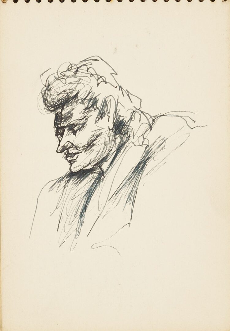 Lot 176: Joseph Delaney Sketchbook, 29 Works on Paper
