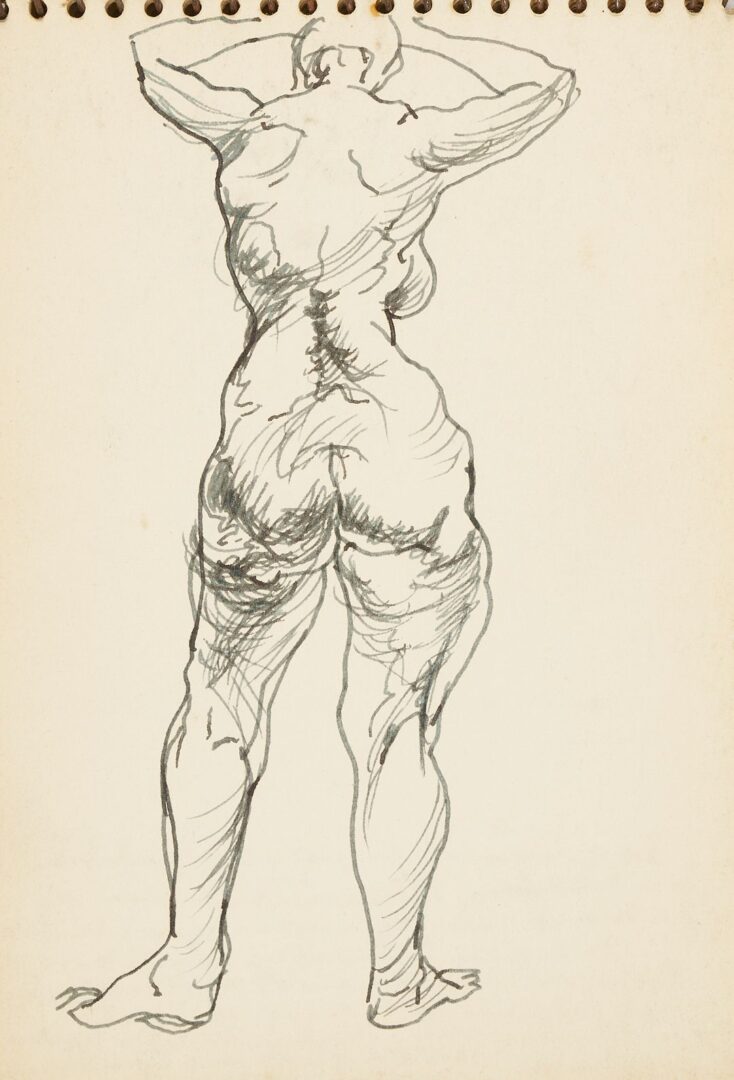 Lot 176: Joseph Delaney Sketchbook, 29 Works on Paper