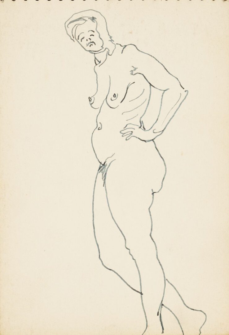 Lot 176: Joseph Delaney Sketchbook, 29 Works on Paper