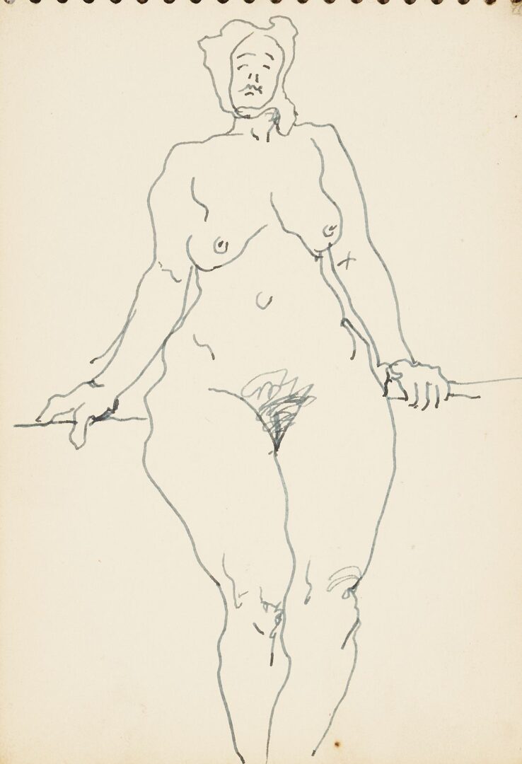 Lot 176: Joseph Delaney Sketchbook, 29 Works on Paper
