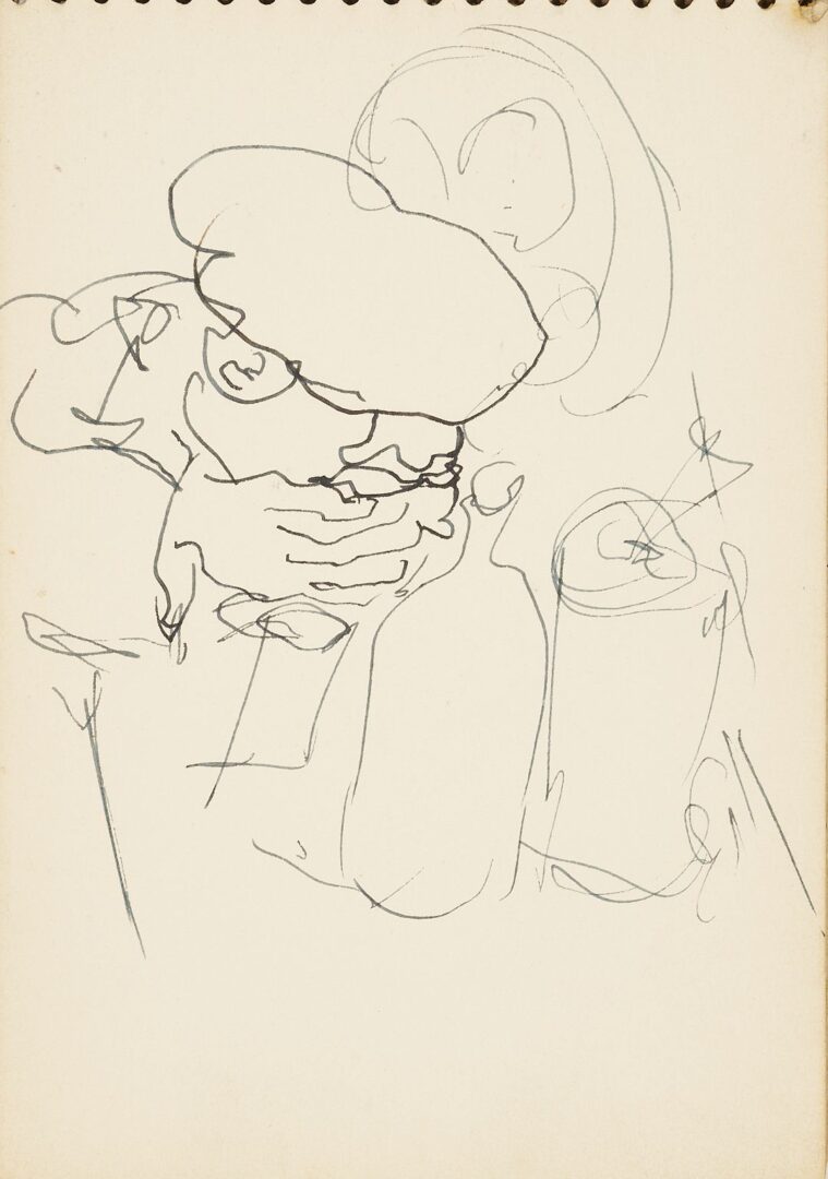 Lot 176: Joseph Delaney Sketchbook, 29 Works on Paper
