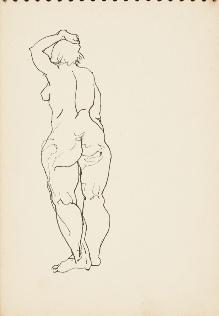 Lot 176: Joseph Delaney Sketchbook, 29 Works on Paper