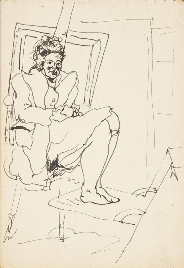 Lot 176: Joseph Delaney Sketchbook, 29 Works on Paper