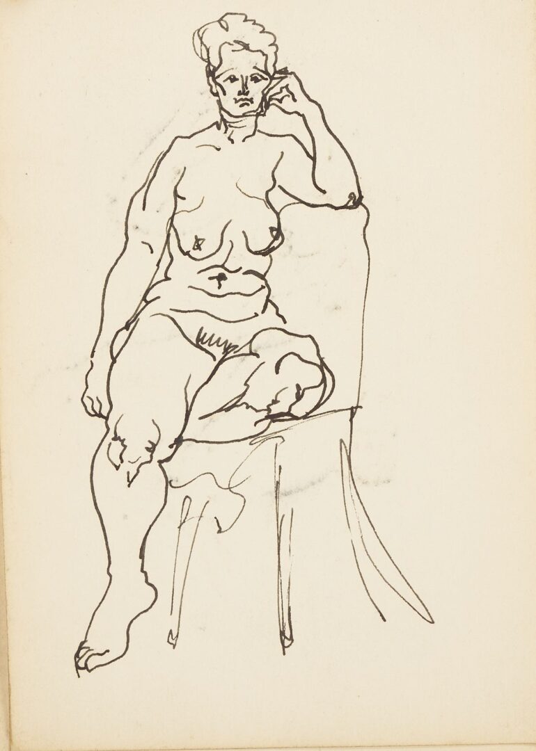 Lot 176: Joseph Delaney Sketchbook, 29 Works on Paper