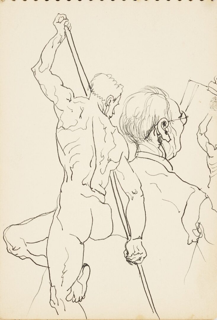 Lot 176: Joseph Delaney Sketchbook, 29 Works on Paper