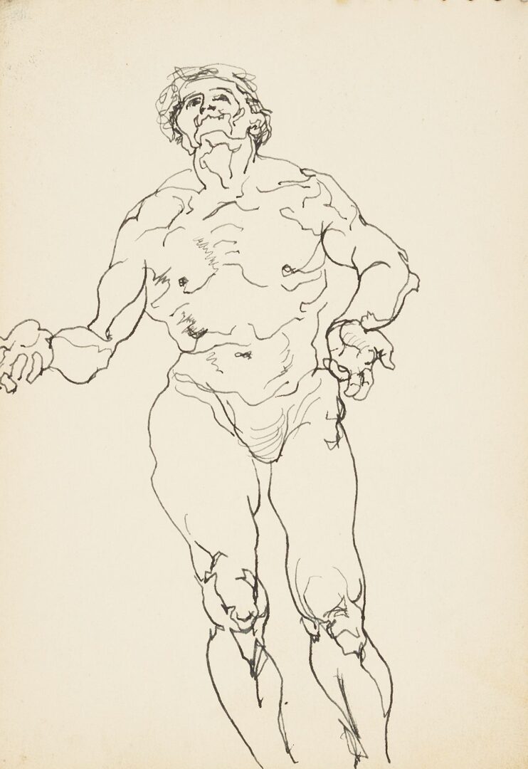 Lot 176: Joseph Delaney Sketchbook, 29 Works on Paper