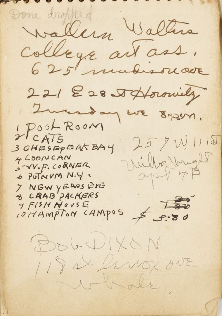 Lot 176: Joseph Delaney Sketchbook, 29 Works on Paper