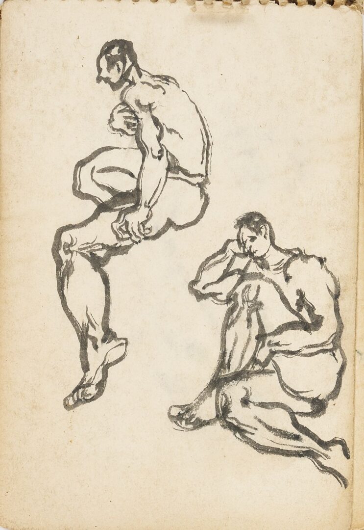 Lot 176: Joseph Delaney Sketchbook, 29 Works on Paper