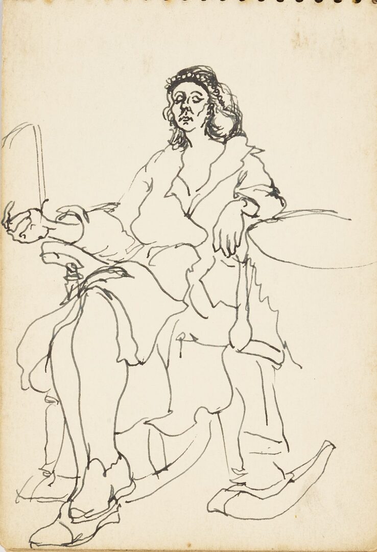Lot 176: Joseph Delaney Sketchbook, 29 Works on Paper