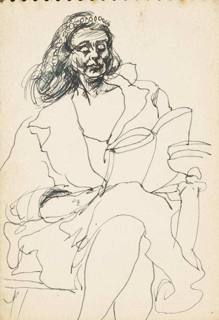 Lot 176: Joseph Delaney Sketchbook, 29 Works on Paper