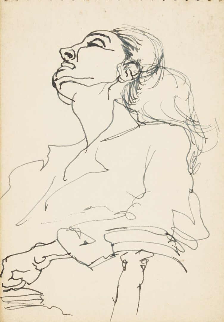 Lot 176: Joseph Delaney Sketchbook, 29 Works on Paper