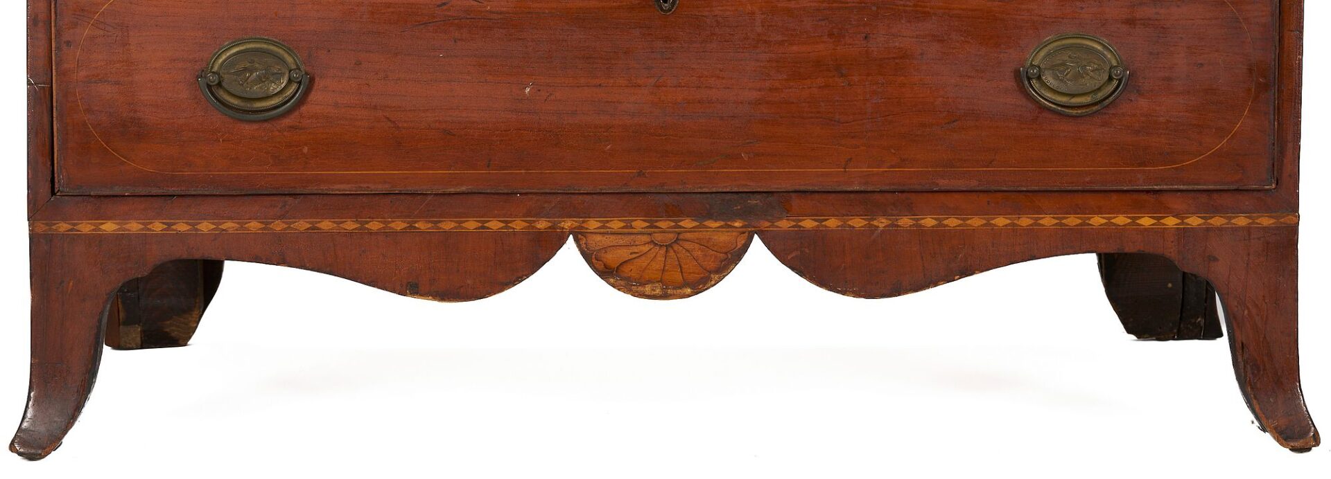 Lot 189: Southern Federal Inlaid Desk w/ Eagle, 16 Stars