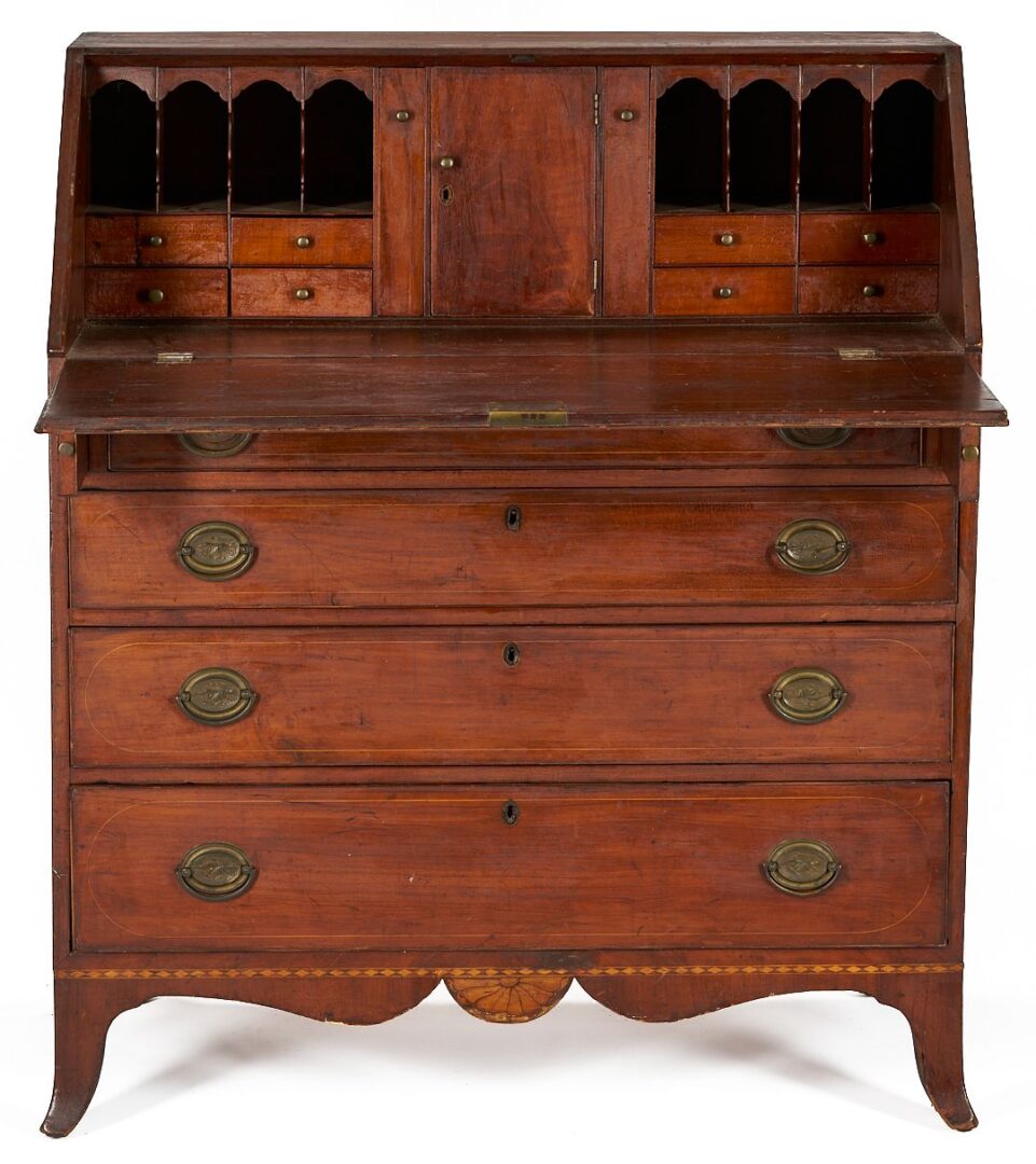 Lot 189: Southern Federal Inlaid Desk w/ Eagle, 16 Stars